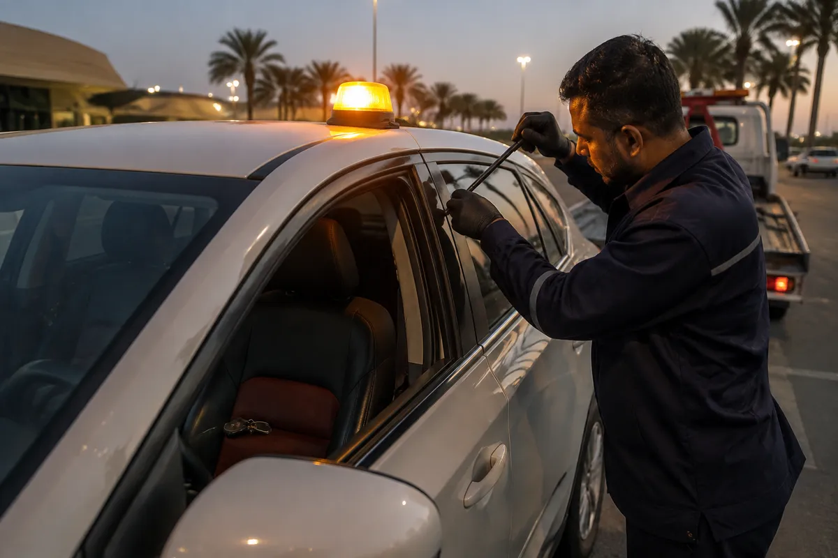 Car Lockout Service in Riyadh (فتح سيارات): 24/7 tow truck, fixed price on WhatsApp