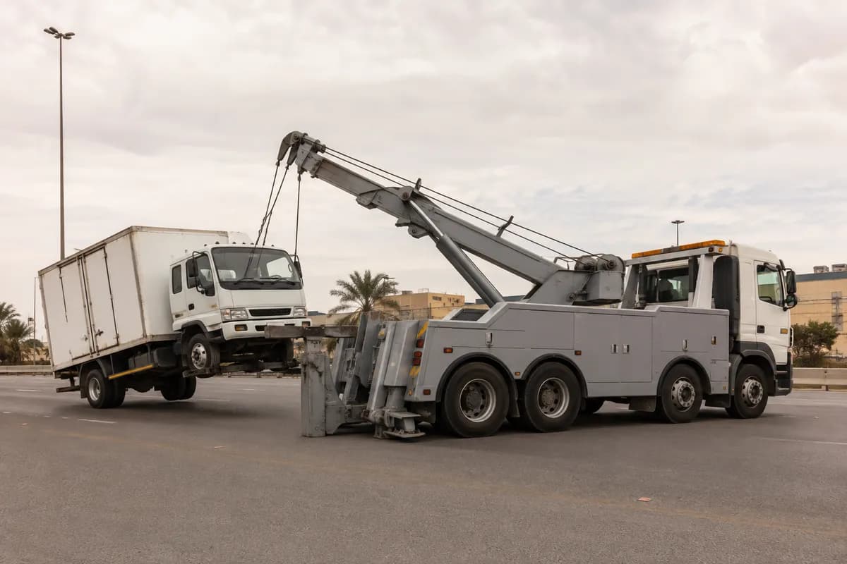 Heavy-Duty Towing in Riyadh (سحب الشاحنات): 24/7 tow truck, fixed price on WhatsApp