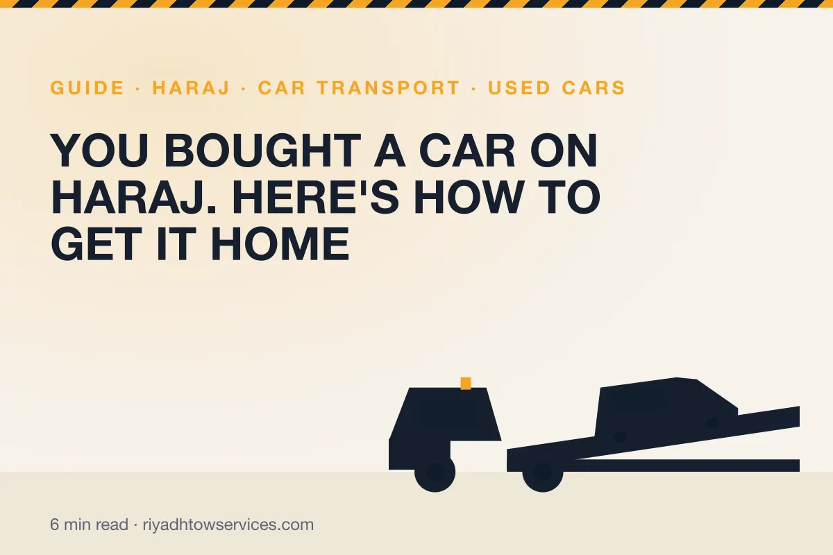 You Bought a Car on Haraj. Here's How to Get It Home
