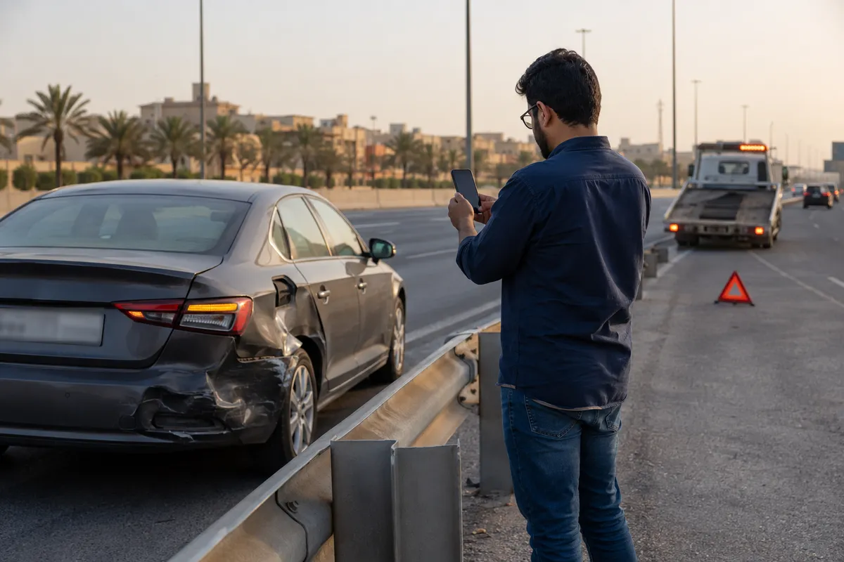 What to Do After a Car Accident in Riyadh: Najm, Police, and Towing Step by Step