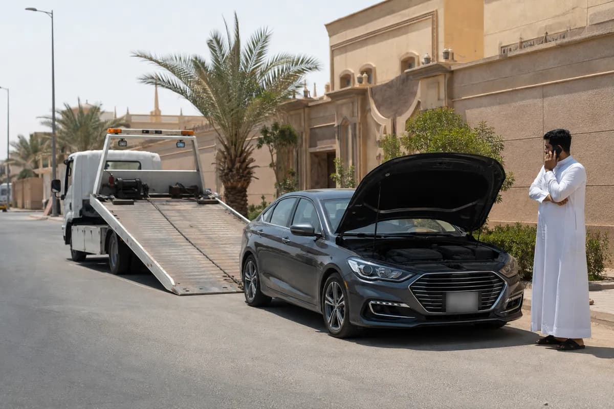 Breakdown Towing in Riyadh (سطحة أعطال): 24/7 tow truck, fixed price on WhatsApp